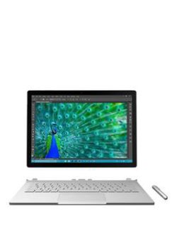 Microsoft Surface Book Intel&Reg; Core&Trade; I7 Processor, 8Gb Ram, 256Gb Ssd, Touchscreen 2-In-1 Laptop With Nvidia Geforce Gpu - Silver - Laptop Only